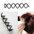 thumbnail image 2 of EeaseMX 10 pinzas de metal portátiles en espiral para el pelo, para moños, para peinados DIY (negro), 2 of 7