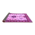 thumbnail image 2 of Ahgly Company Indoor Square Geometric Purple Traditional Area Rugs, 4' Square, 2 of 4