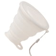 thumbnail image 1 of Injueey Taza portátil del silicón respetuoso del medio ambiente del gel de silicona para acampar y la oficina plegable y plegable Almacenamiento y organización del hogar Blanco, 1 of 6