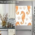 thumbnail image 3 of Yayeee Magnetic Dishwasher Cover for The Front Decoration Home Kitchen Machine Sticker Protector, Orange Seahorse, 3 of 6