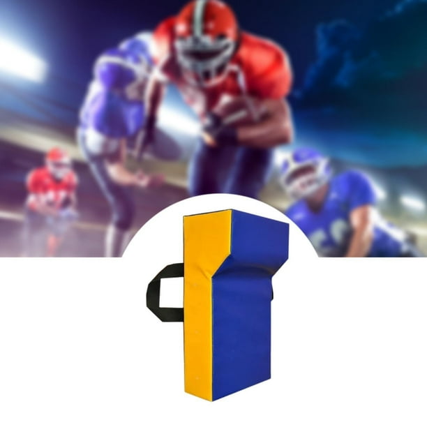 Escudo de tackle de fútbol con cuña, almohadilla de bloqueo deportivo, regalo, almohadilla de bloqueo de fútbol, escudo con cuña para deportes de Adultos Azul Amarillo