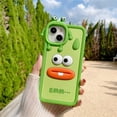 thumbnail image 2 of Cute Phone Case Compatible with iPhone 12, Silicone Camera Lens Protector Cover 3D Retro Kawaii Protective Phone Cases Cover (Frog, iPhone 12), 2 of 14