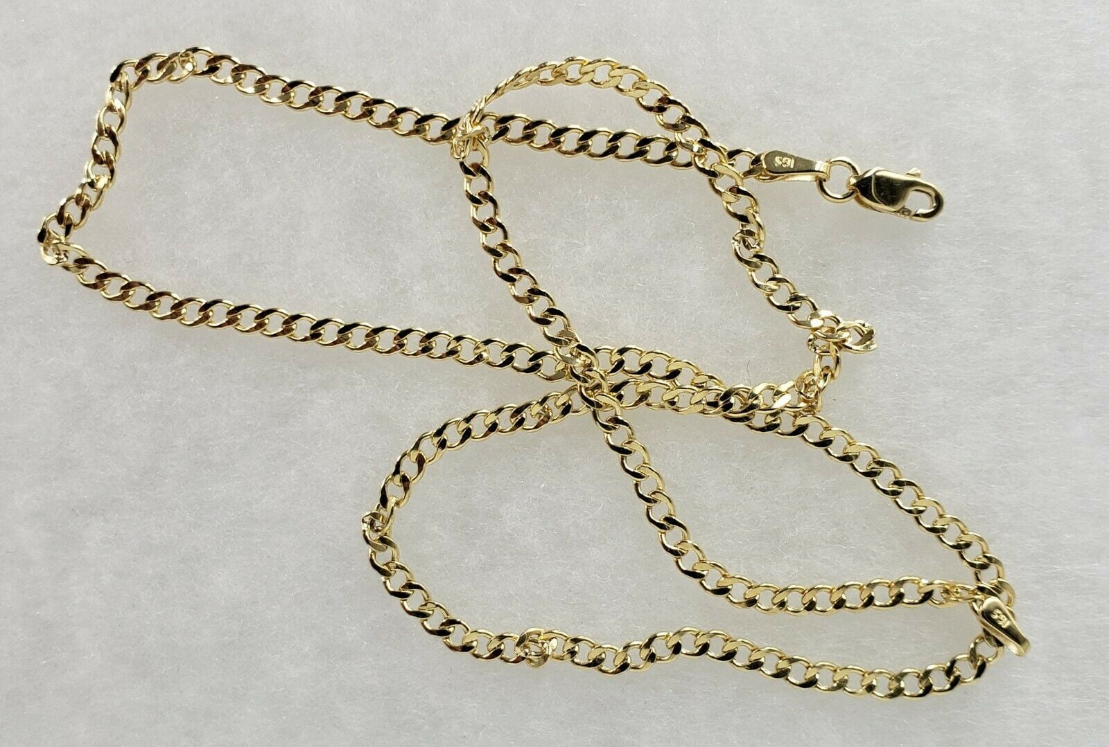 RM Yellow Gold 10k Necklace, 16in-30in, Cuban Curb Chain