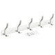 thumbnail image 1 of Abrigos Gancho Perchero, Inoxidable Acero Pared Montado con 5 Ganchos Gancho Raíl Pared Perchas para Dormitorio, Baño Plata, 1 of 7