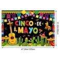 thumbnail image 2 of Vjnyvs Mexican Fiesta Backdrop - Cinco De Mayo Carnival Party Decorations, Colorful Wall Background Banner Tablecloth for Photo Booth Studio Props Decor Supplies, 2 of 7