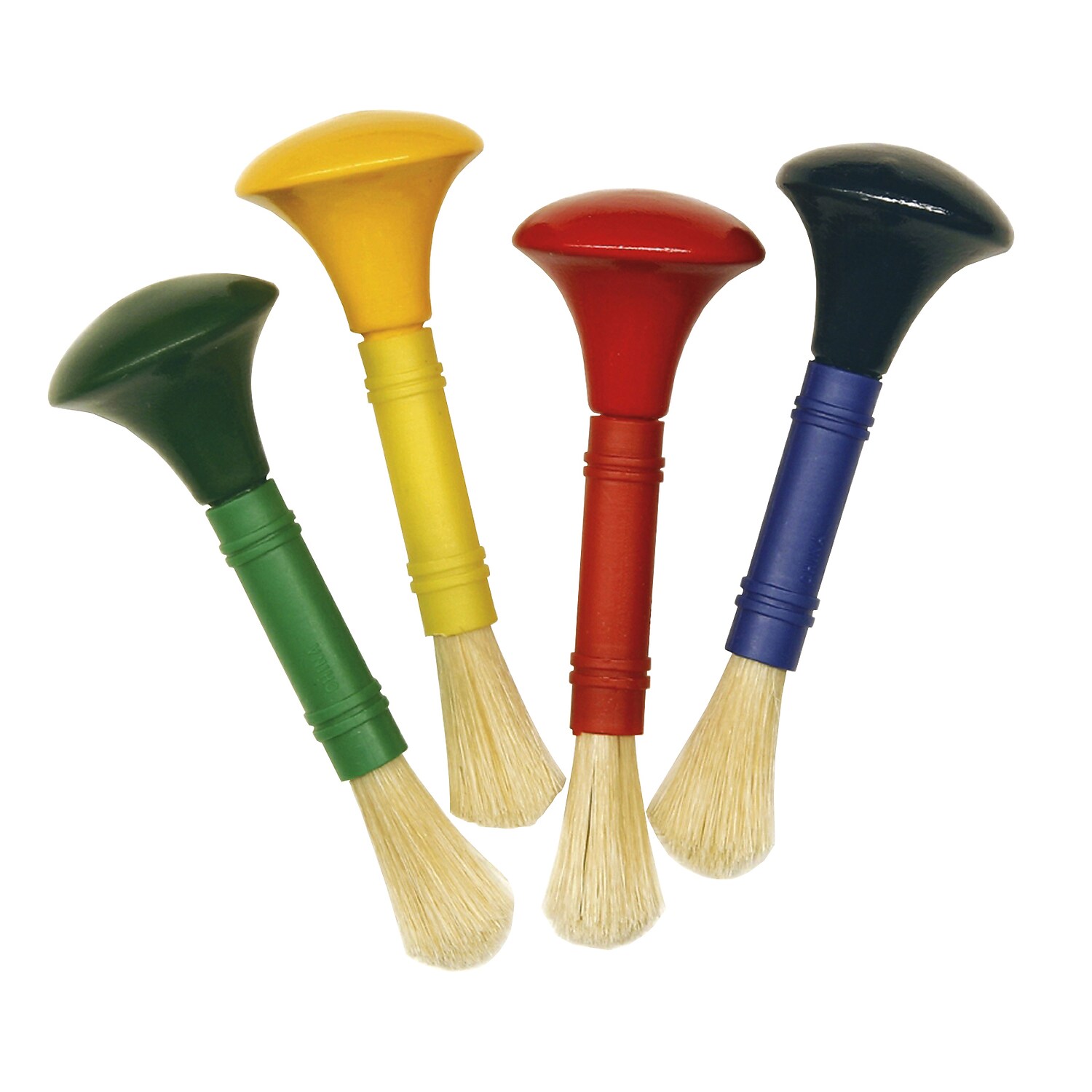 Creativity Street Beginner Paint Brushes Door Knob Handles 4 Assorted Colors 5" Long 4 Brushes/Pack