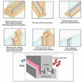 thumbnail image 4 of Burlete de silicona de 10 m, burlete para puertas, burlete inferior para ventanas, cinta adhesiva para puertas, ventanas y huecos de ducha - 2 rollos, ancho 2,5 cm, 4 of 8
