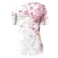 thumbnail image 5 of Kayannuo Short Sleeve Womens Tops Graphic Tees Women Valentine's Day Women's Fashion Printed Loose T-shirt Buttons Short Sleeves Blouse Round-Neck Casual Tops, 5 of 5