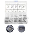 thumbnail image 1 of Stainless Steel Split Cotter Pins Kit, 150Pcs 15 Sizes, High Hardness,  Proof,  Resistant, Versatile for Mechanical Fasteners, Smooth , 304 Stainless Steel Material,, 1 of 7