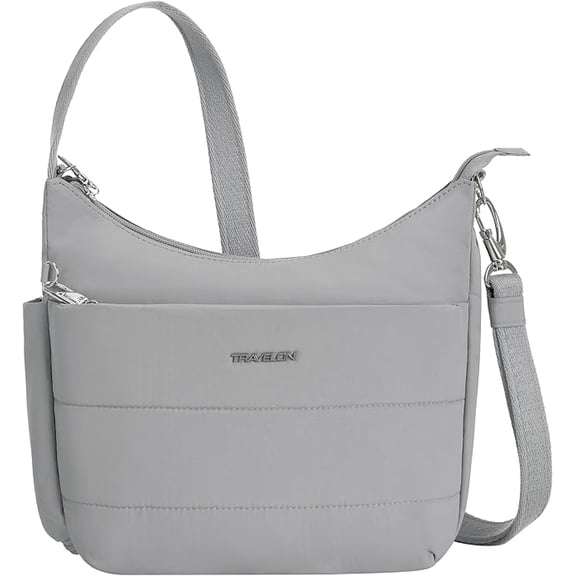 Travelon Anti-Theft Roam Medium Crossbody, Glacier