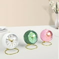 thumbnail image 3 of Transemion Pointer Alarm Clock With Night Light Function Sleek Metal Frame Press White blue, 3 of 6