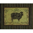 thumbnail image 2 of Sophie Devereux 14x12 White Modern Wood Framed Wall Art Titled - le Mouton, 2 of 5