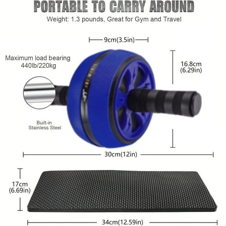 The core strength and abdominal exercise of the Ab Exercise Wheel Kit home fitness equipment