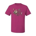 thumbnail image 2 of Wild Bobby, Funny Fishbone Skeleton Angler Fish, Animal Lover, Men Graphic Tees, Fuschia, 4XL, 2 of 3