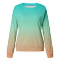 thumbnail image 3 of pbnbp Fall Sweater for Women 2023 Fashion Ombre Tie Dye Long Sleeve Pullover Casual Loose Fit Ribbed Crewneck Sweatshirts, 3 of 4