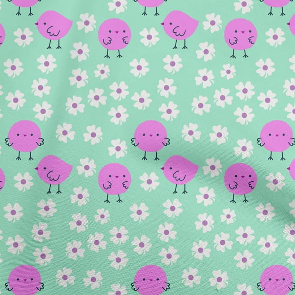 oneOone Polyester Spandex Sea Green Fabric Kids Fabric For Sewing Printed Craft Fabric By The Yard 56 Inch Wide
