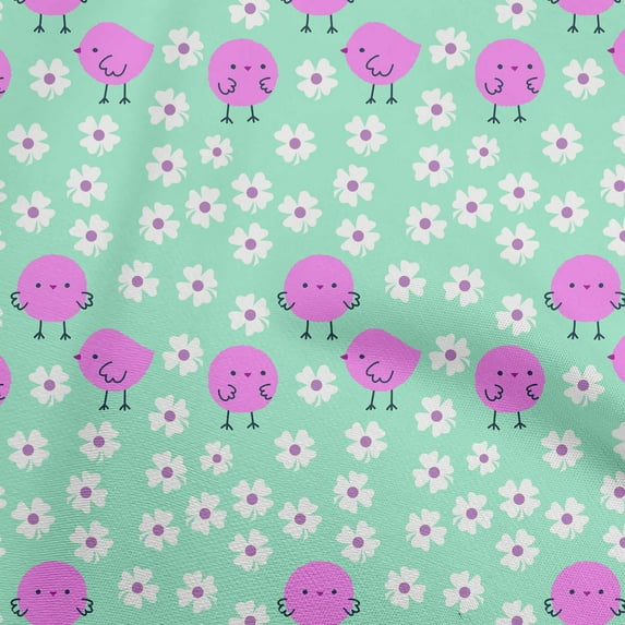 oneOone Cotton Cambric Sea Green Fabric Kids Diy Clothing Quilting Fabric Print Fabric By Yard 42 Inch Wide