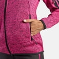 thumbnail image 4 of Izas Dimasa Women's Full Zip Knit Fleece Sweatshirt (Large, Fuchsia), 4 of 5