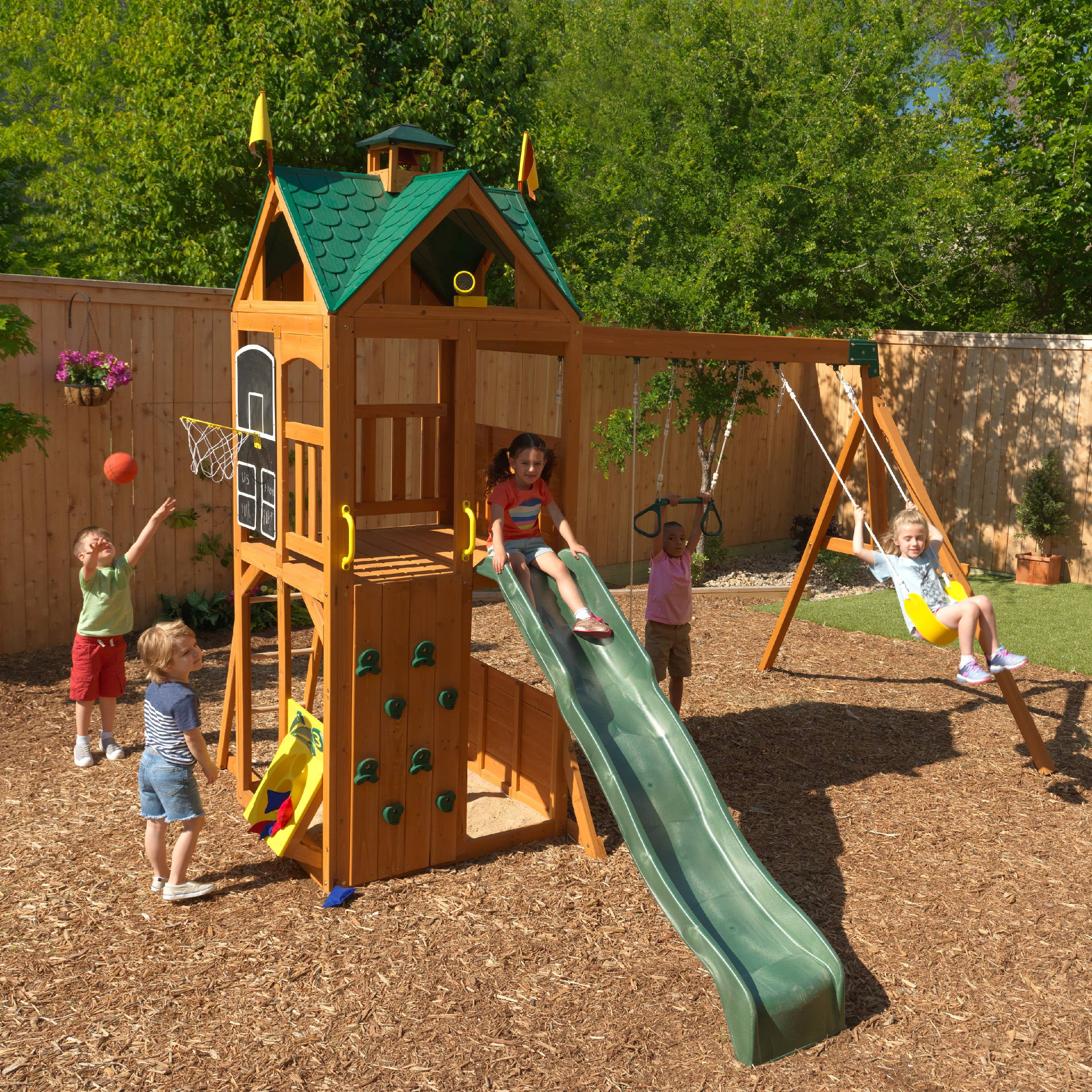 kidkraft cloud view wooden playset