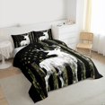 thumbnail image 3 of Castle Fairy Animal Deer Queen Comforter Set,Camo American Flag Bedding Comforter Set, 3 of 8