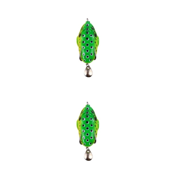 Señuelo de pescado Greeniant cebo Artificial de 8cm Verde claro 2Conjunto