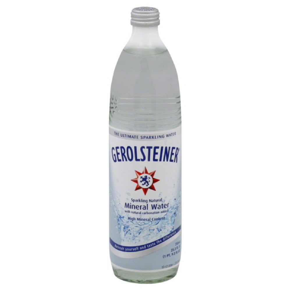 Gerolsteiner Sparkling Natural Mineral Water, 25.3 Fo (Pack of 15) by