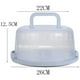 thumbnail image 2 of Porta tartas con asa plegable y tapa transparente para una presentación elegante (azul), 2 of 5