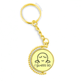 thumbnail image 1 of Tan indiferente, tan sensual. Anillo de oro de metal llavero llavero, 1 of 3