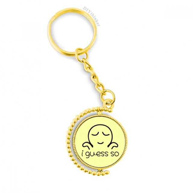 Tan indiferente, tan sensual. Anillo de oro de metal llavero llavero