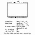 thumbnail image 2 of CSF 3373 1 Row Plastic Tank Aluminum Core Radiator, 2 of 2
