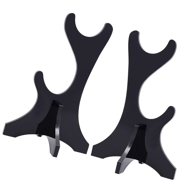 OUNONA 2Ud Acrílico Negro Para Escritorio Con Práctico Y Resistente