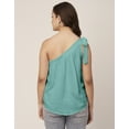 thumbnail image 2 of Moomaya Solid One Shoulder Sleeveless Tops For Women, Sexy Tank Casual Vacation Clothing, 2 of 8