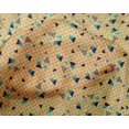 thumbnail image 4 of oneOone Silk Tabby Tan Fabric Chevron & Triangle Geometric Craft Projects Decor Fabric Printed By The Yard 42 Inch Wide, 4 of 4