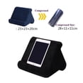thumbnail image 4 of Linen Cotton Tablet Pillow Stand for 4-13 inch Devices Side Pocket Portable, 4 of 7