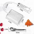 thumbnail image 2 of Molecular Gastronomy Kit Caviar Maker Box Spherification Dropper 96-Hole Roe Sauce Dispenser Strainer Tools with Spoon Syringe, 2 of 5