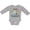 AC-Heather Grey, variant on Inktastic Happy Hanukkah Dreidel and Laurels Boys or Girls Long Sleeve Baby Bodysuit