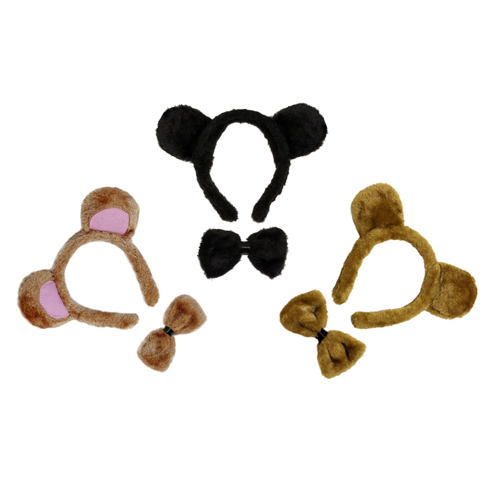 SeasonsTrading Bear Ears & Bow Tie Costume Set - image 2 of 2