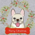 thumbnail image 3 of CafePress - French Bulldog Christmas Wreat - Womens Baseball Tee, 3 of 4