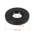 thumbnail image 2 of 20mm x 47mm x 7mm Rubber Black Double Lip TC Oil Shaft Seal for Car Automobile, 2 of 5