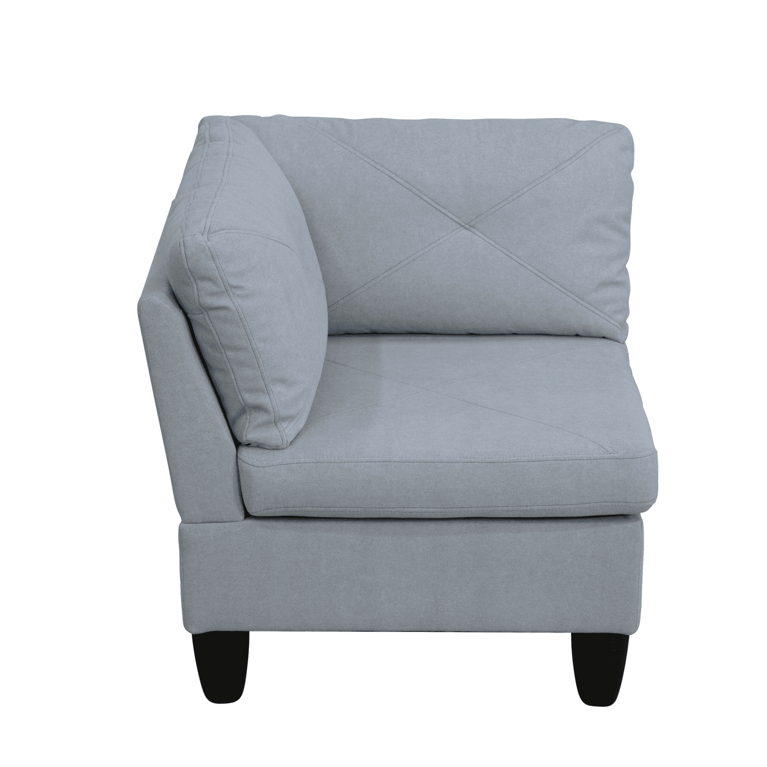 Hommoo Sofa Set,Massa Flannel 4-Piece Couch Living Room Sofa Set,Sectional Couches for Living Room,Pallid