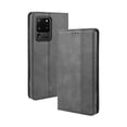 thumbnail image 1 of Compatible with Samsung Galaxy S20 Ultra 5G Case Magnetic Closure Vintage Pattern PU Leather Wallet Cover with Card Slots-Black, 1 of 5
