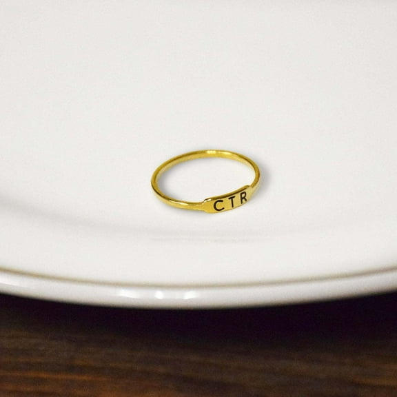 Ringmasters Bracket Gold Colored Stainless Steel Choose the Right CTR Ring Size 7.5