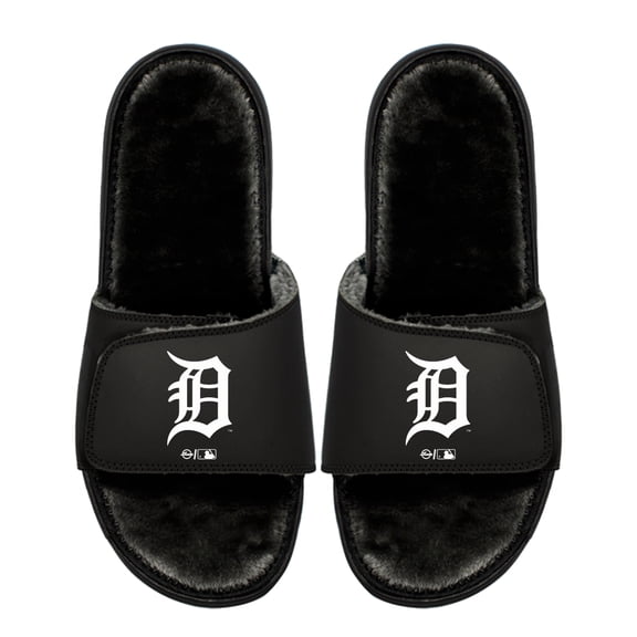 Youth ISlide  Detroit Tigers Logo Fur Slide Sandals