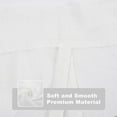 thumbnail image 2 of DriftAway Solid Color Faux Linen Slub Sheer Voile Tie Up Decorative Adjustable Balloon Rod Pocket Window Curtains for Small Window 31"Wx47"L White, 2 of 7