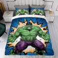thumbnail image 4 of The Hulk Themed Bed Sheet Set Three Piece Set 53x79 Inches Comfortable And Skin Friendly Unique Design Creating A Star Studded Night, 4 of 6