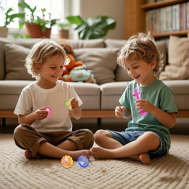 BKER 4 Roues Led Jouets de Stimulation Sensorielle pour Garçons et Filles