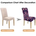 thumbnail image 7 of Decorative Bohemian Paisley Dining Chair Covers 4 Pack with Vintage Floral Ethnic Retro Colorful Pattern Washable Polyester Stretch Slipcovers Removable Protector for Elegant Dining Room, 7 of 7