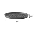 thumbnail image 2 of Bloem Maze 6" Diameter Resin Saucer Tray: Charcoal Gray - Matte, Decorative, Indoor and Outdoor, 2 of 5