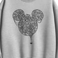 thumbnail image 2 of Disney - Mickey Head Spider Web - Women's Oversized Fleece Crew Sweatshirt, 2 of 4