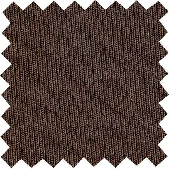Jersey Rib Hacci Hampton Knit Fabric - Soft Stretch Sewing Fabric for Tops (BROWN, 1.5"x1.5"SampleOfFabric)